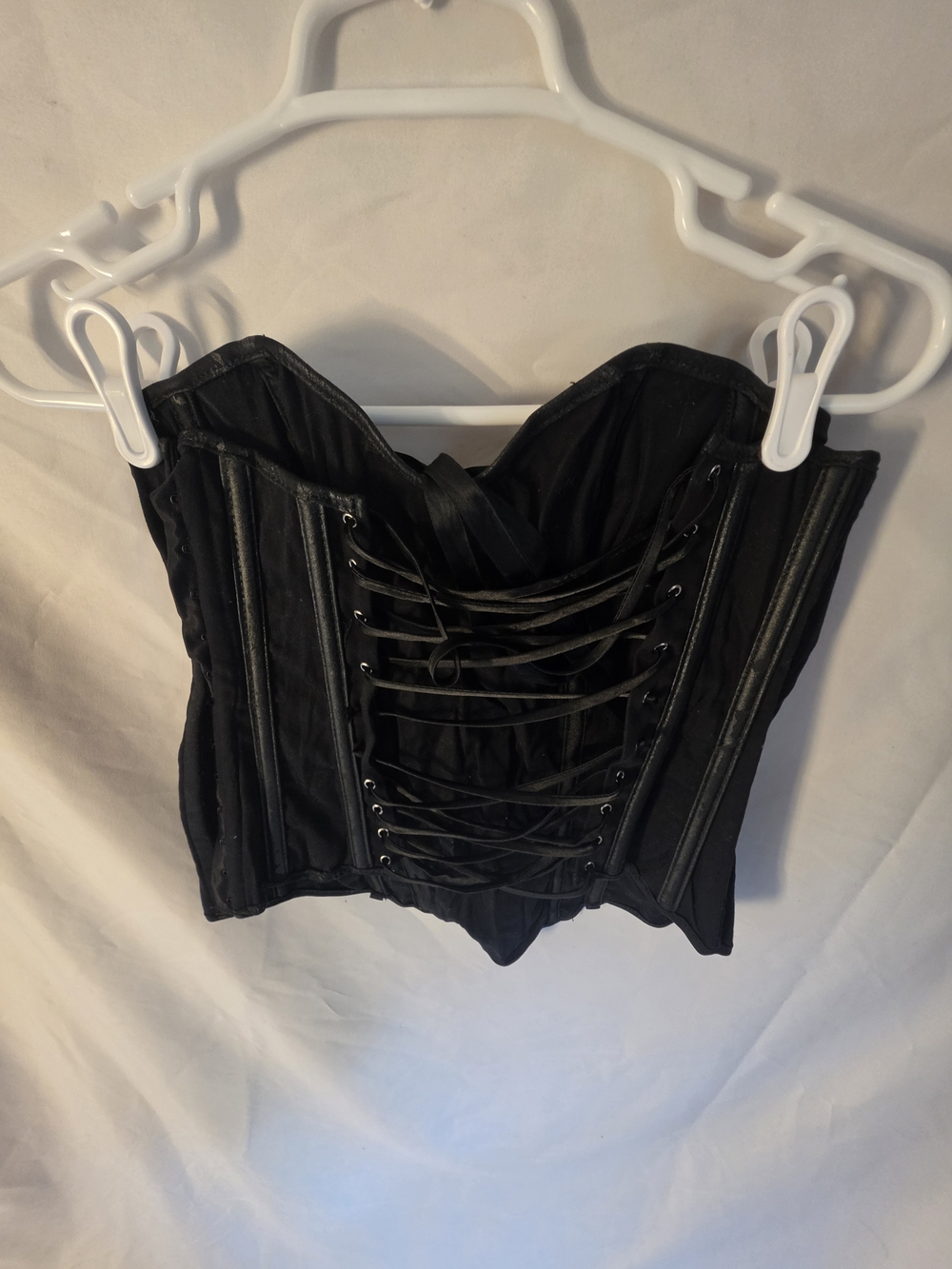 Black Lace-Up Corset Top - Women Accessories